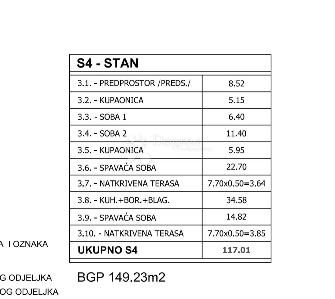 novogradnja valdebek- 4ss+db 2.kat - slika 2