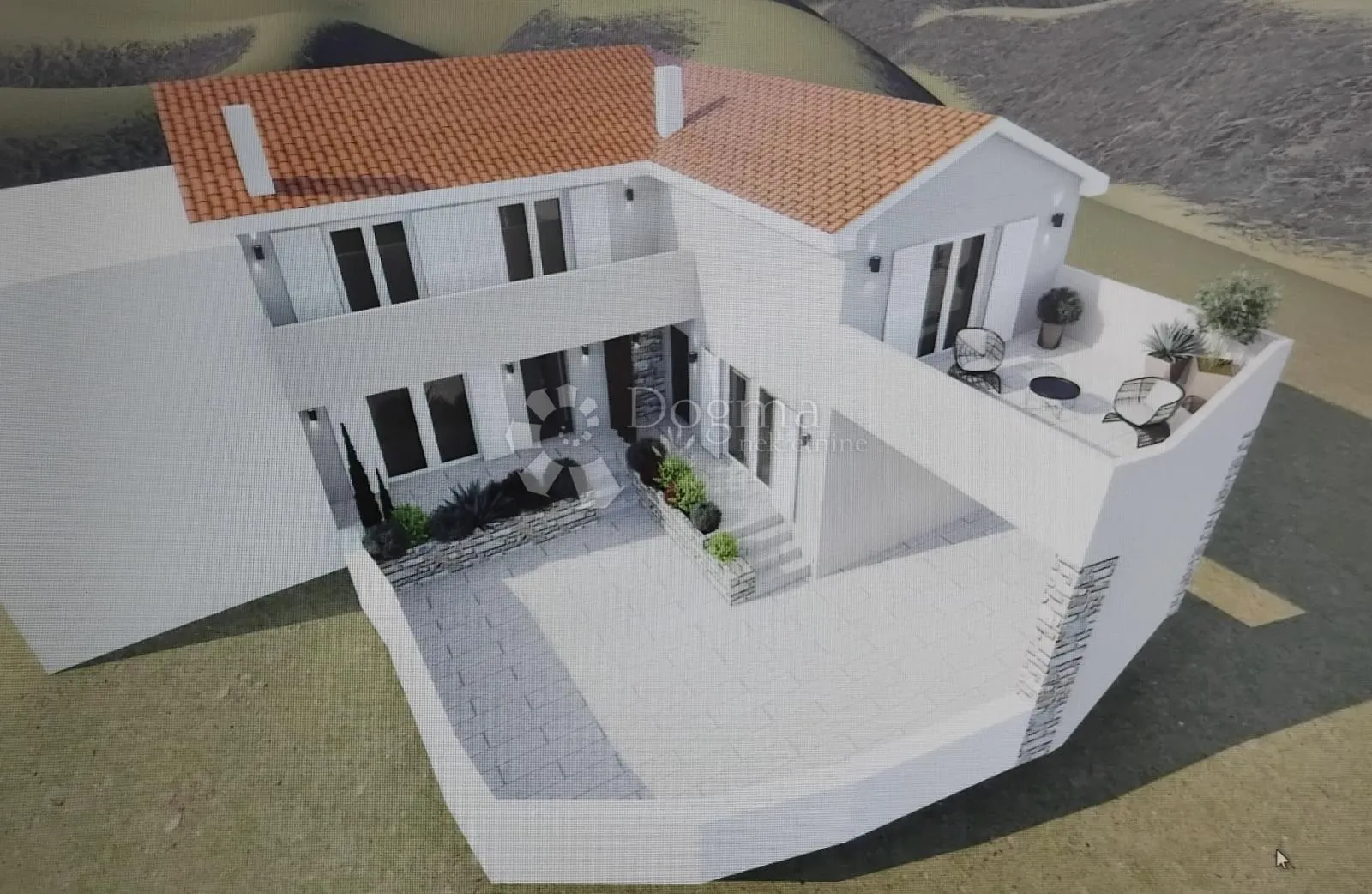 roh-bau kuća sa dva stana/ drikevnik/ 168,11 m2 - slika 2