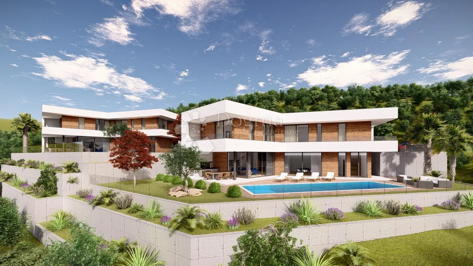 mošćenička draga zemljište sa dozvolom za vilu - slika 8