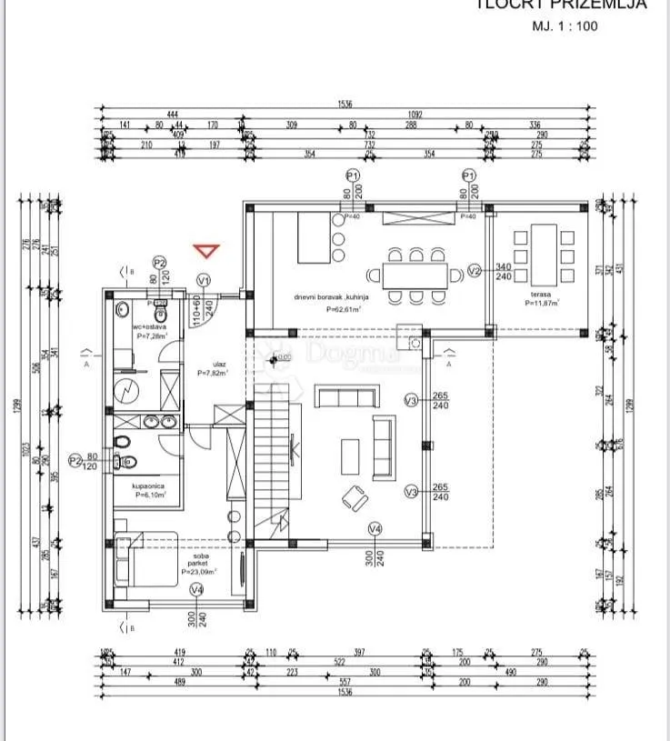 tar-vabriga villa u izgradnji - slika 4