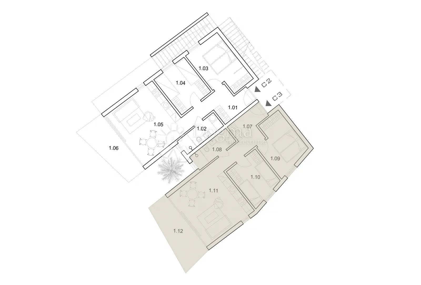 luksuzni apartman uz more c3 - slika 28