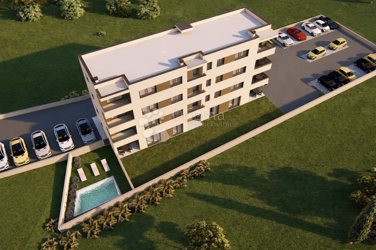 tar / vrt 80m2/ 2 sp/ 2 kupatila/ parking u cijeni - slika 3