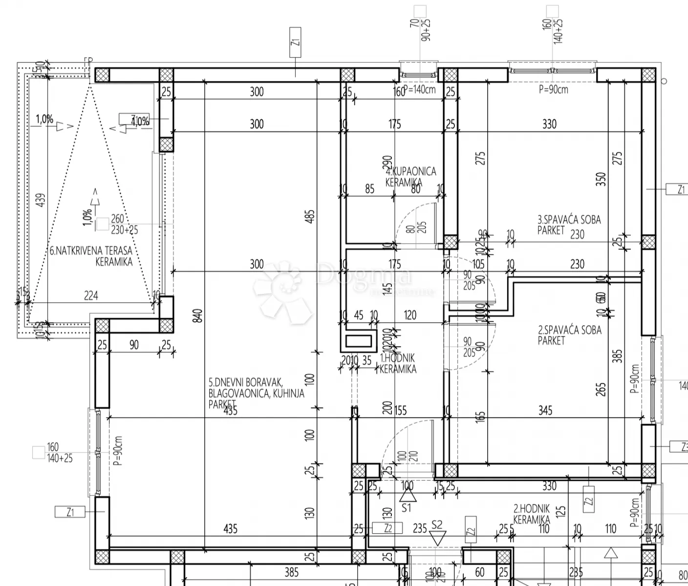 brodarica - novogradnja - dvosoban stan s1 - slika 5