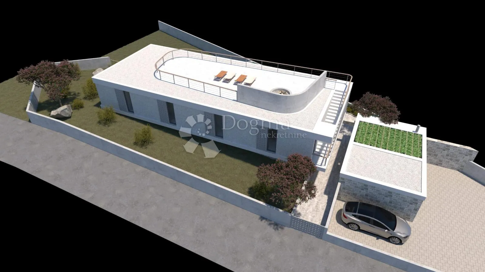 građevinsko zemljište s projektom, 1. red uz more - slika 3