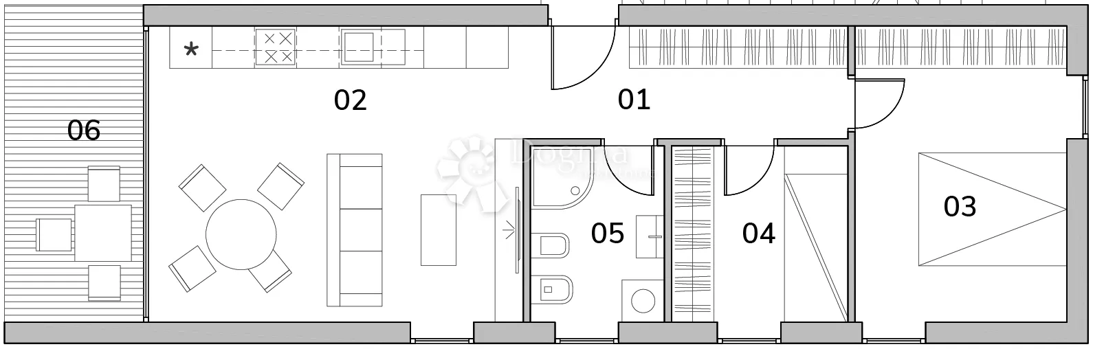 apartman u prvom katu. blizina mora! - slika 14