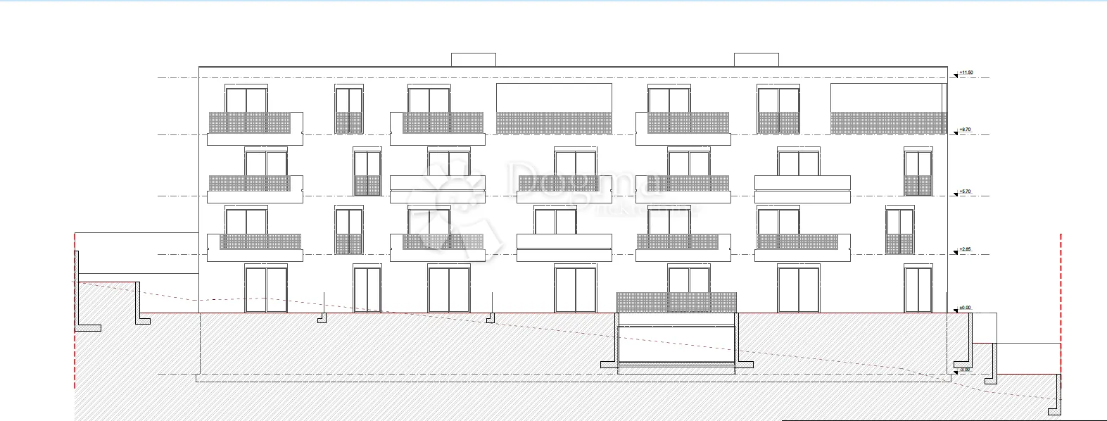 novogradnja – moderan stan (s6) na 2. katu s balkonom i pogledom na more, manje od 150 m od plaže – okrug gornji - slika 19