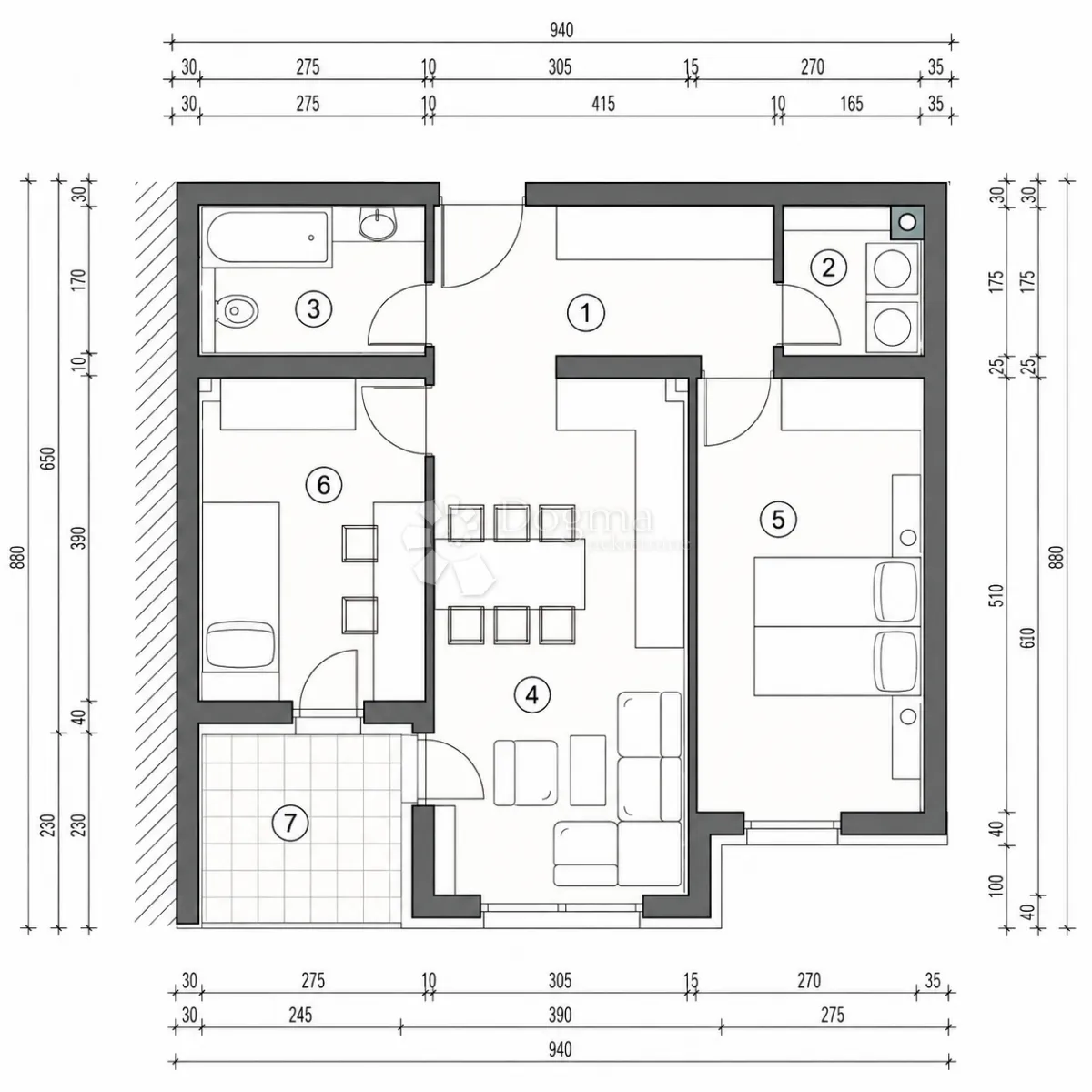 pretprodaja stanova – moderan stan na 2. katu novogradnje, varaždin | 58,25 m² + loggia - slika 8