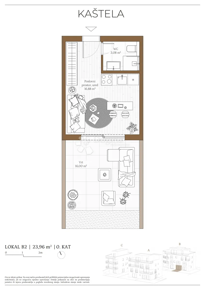 zgrada b, pp apartman 2 - slika 2
