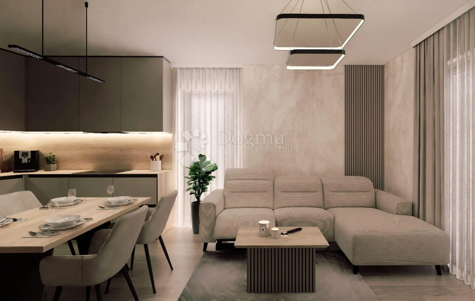 seget donji, ekskluzivan stan s vrtom 142,80m2 i pogledom na more / novogradnja u izgradnji, stan a2 - slika 3