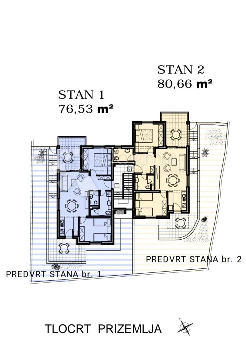 stan u prizemlju s vrtom i spektakularnim pogledom - ražanac - slika 7