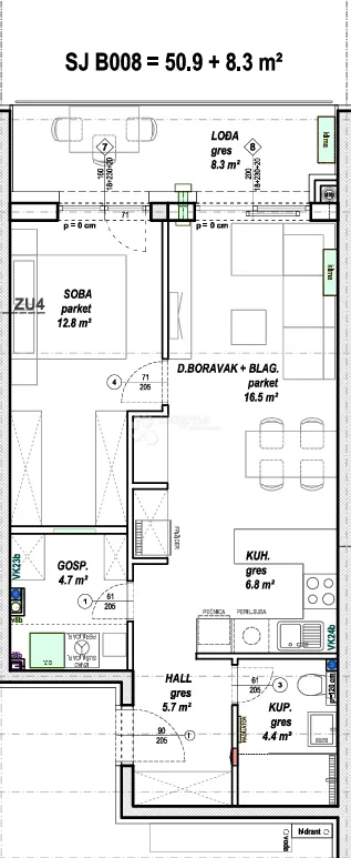savršen prvi dom ili investicija – stan 50,9 m² u prizemlju, čakovec - slika 6