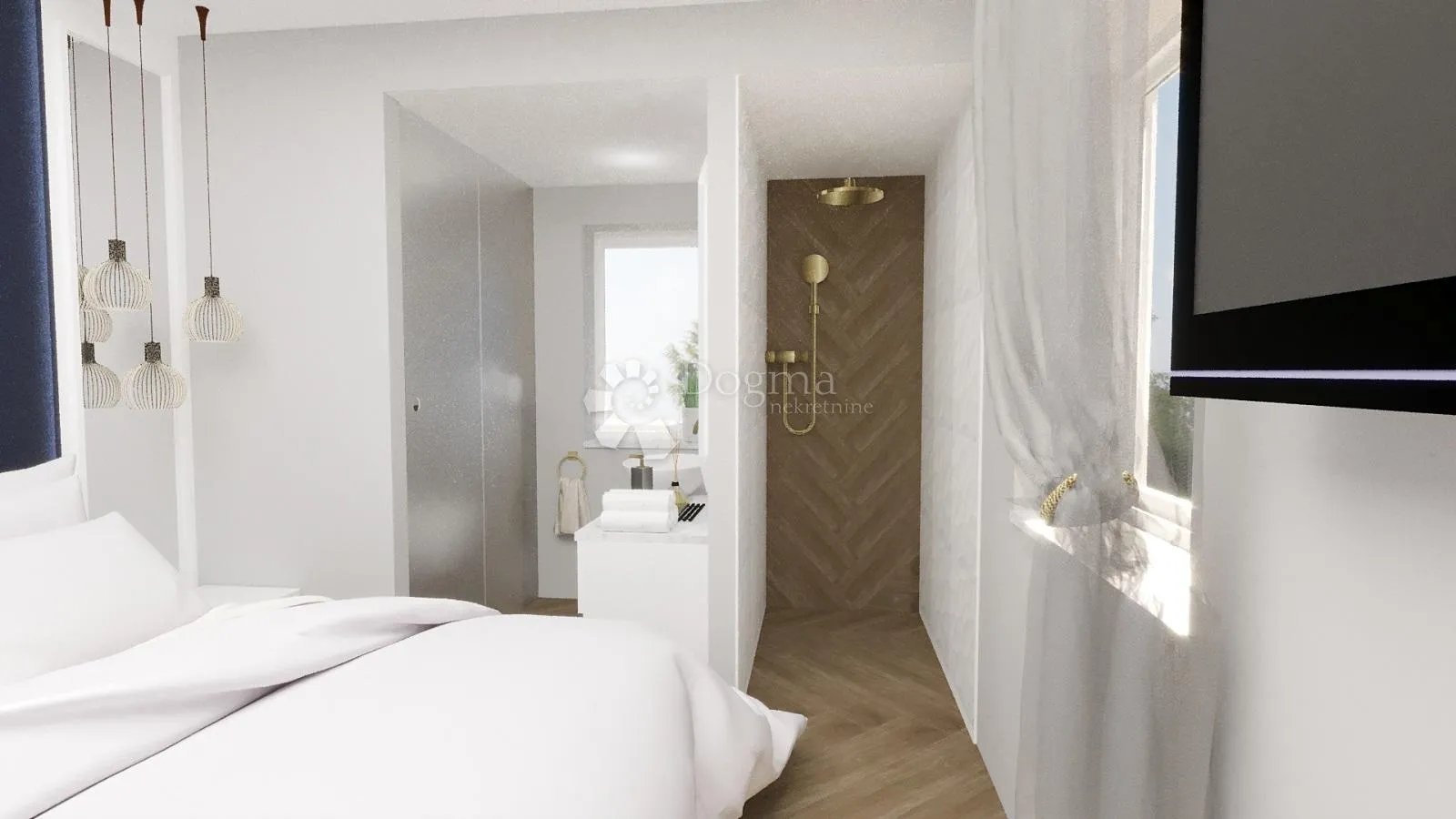 luksuzan stan, pogled more, terasa, jacuzzi, sauna, novogradnja, 2s+db - slika 21