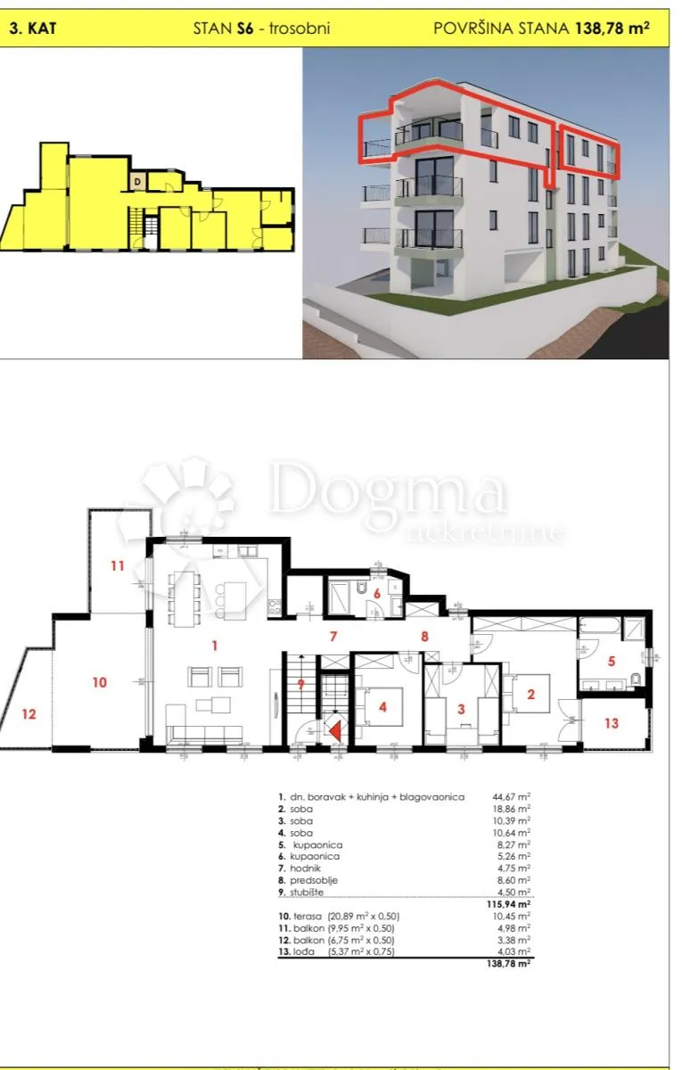 prodaja stana tučepi novogradnja-138,78m2 penthouse - slika 15