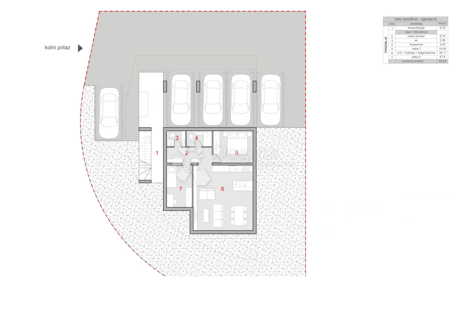 kaštel stari – novogradnja, 2s+db s privatnim vrtom - slika 8