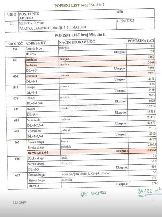 građevinsko poljoprivredne parcele perušić 80000m2 - slika 5