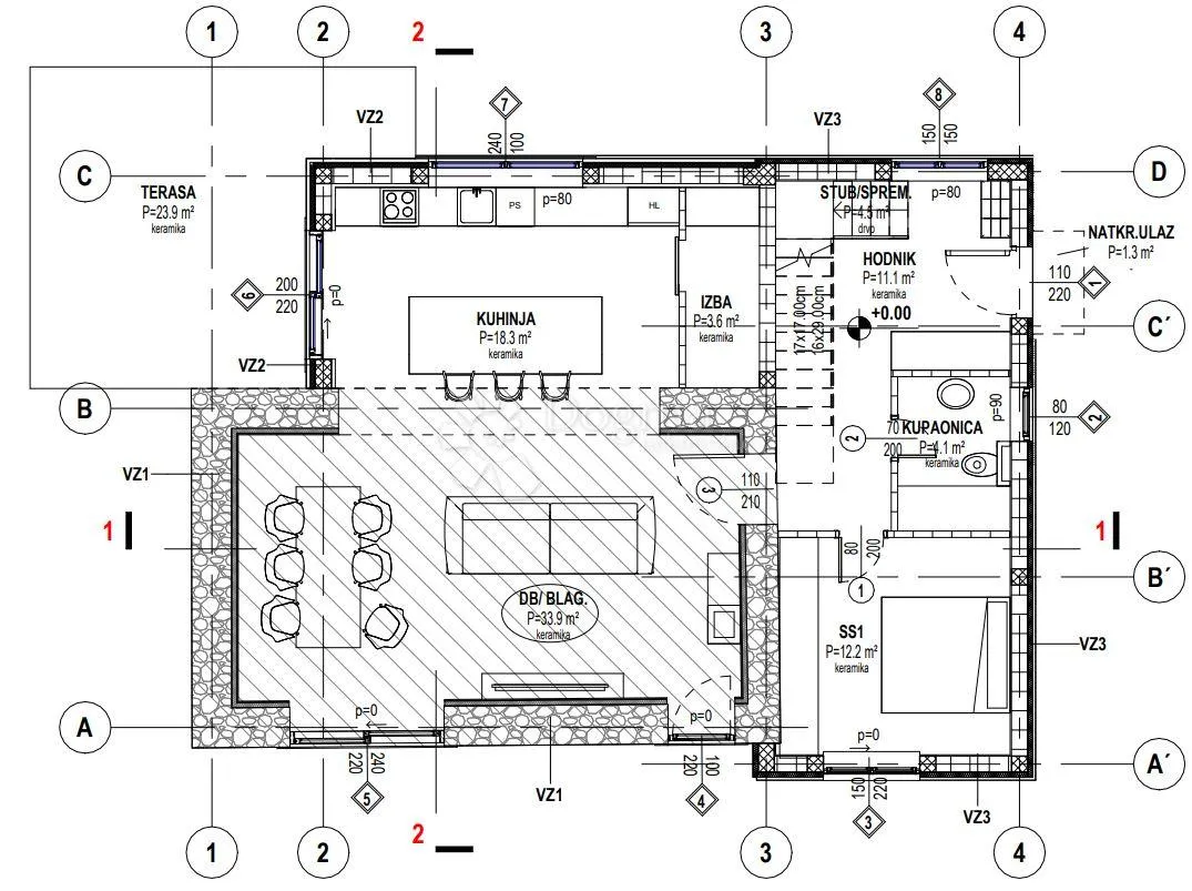moderna kamena kuća s bazenom - svetvinčenat - slika 15