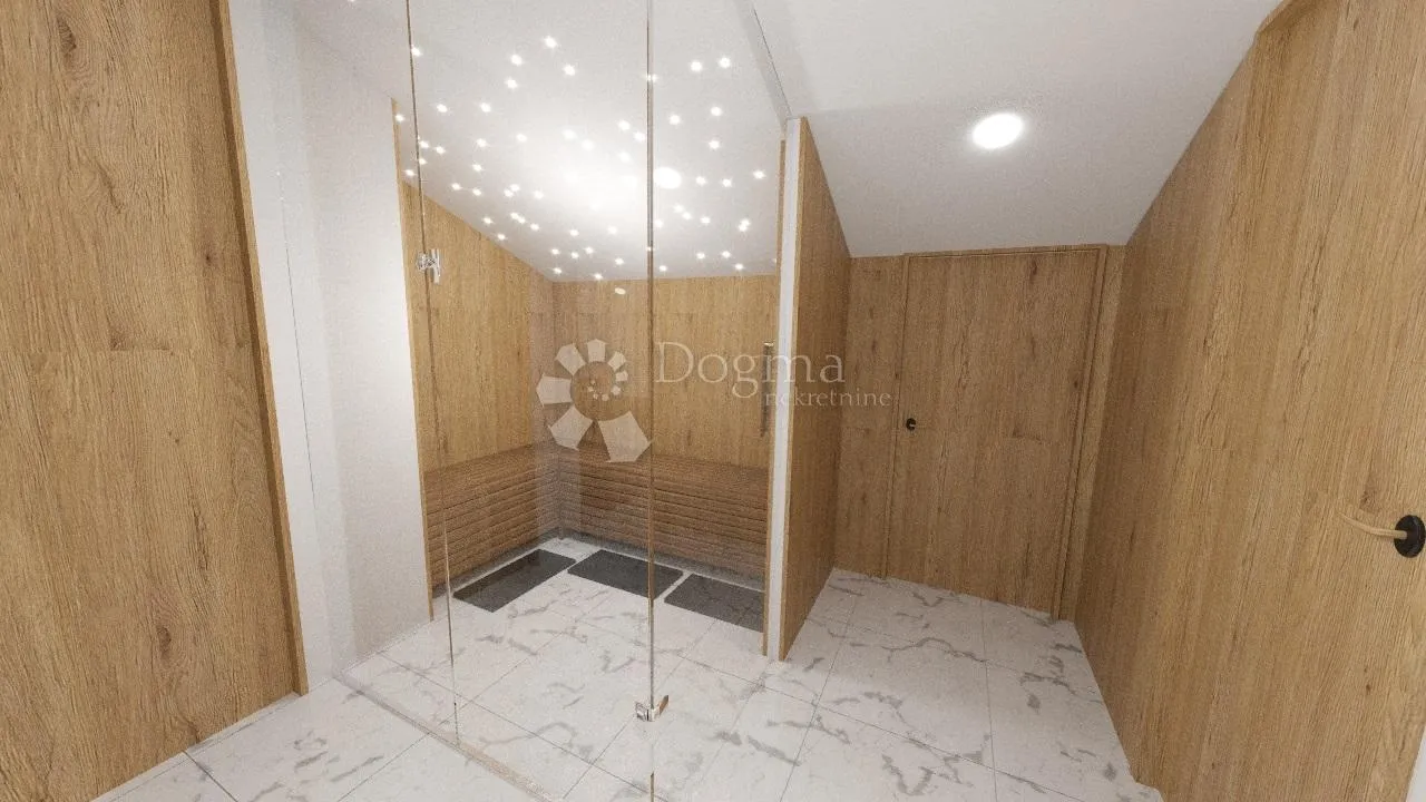 luksuzan stan, pogled more, terasa, jacuzzi, sauna, novogradnja, 2s+db - slika 13