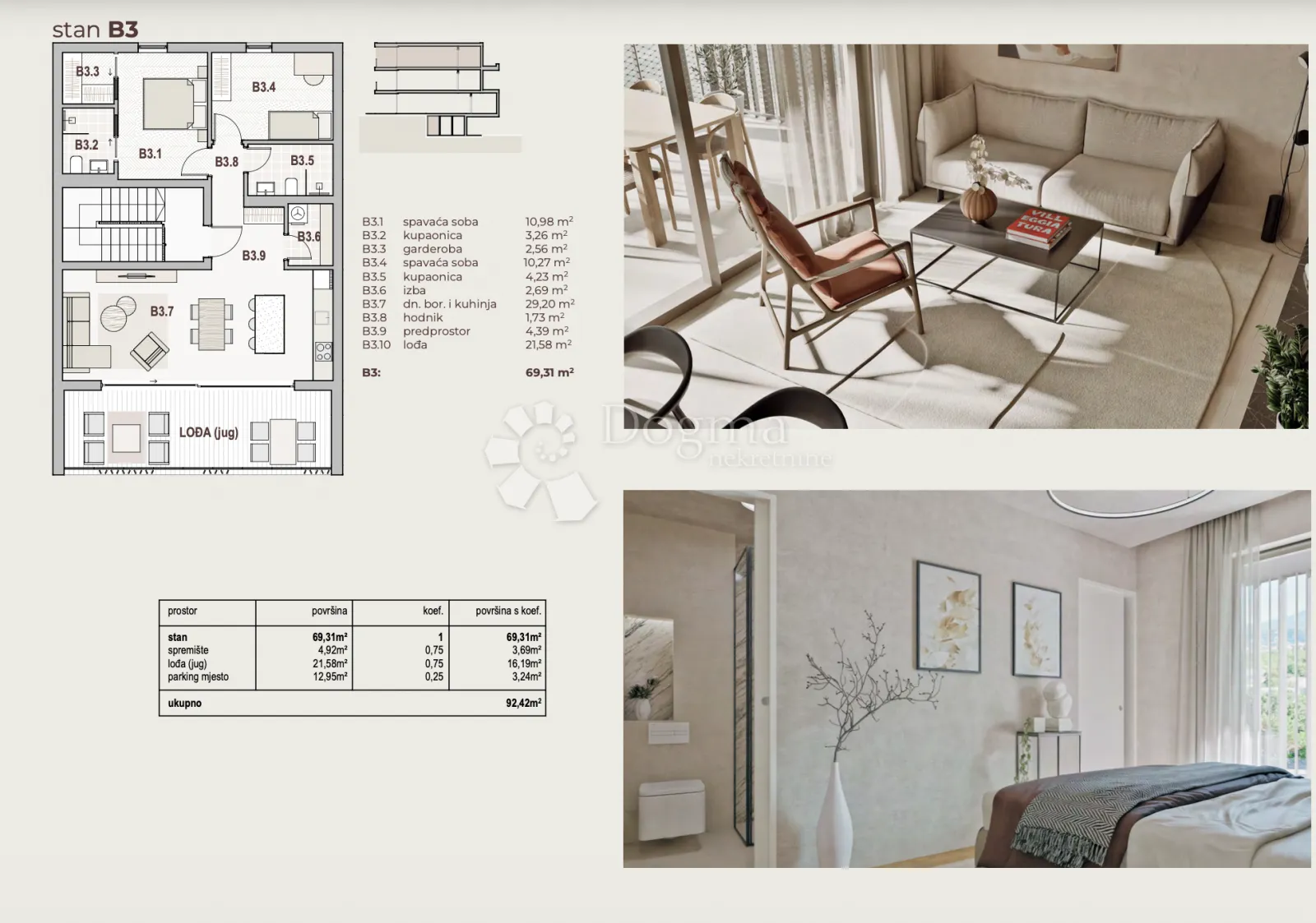 view residences d-3 30m od mora - slika 12