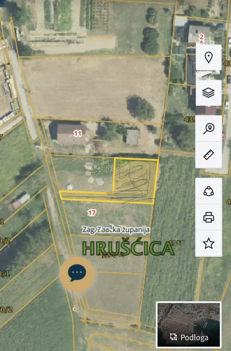 prilika: parcela stambene namjene, ucrtani pristupni put, svi priključci uz parcelu - slika 2