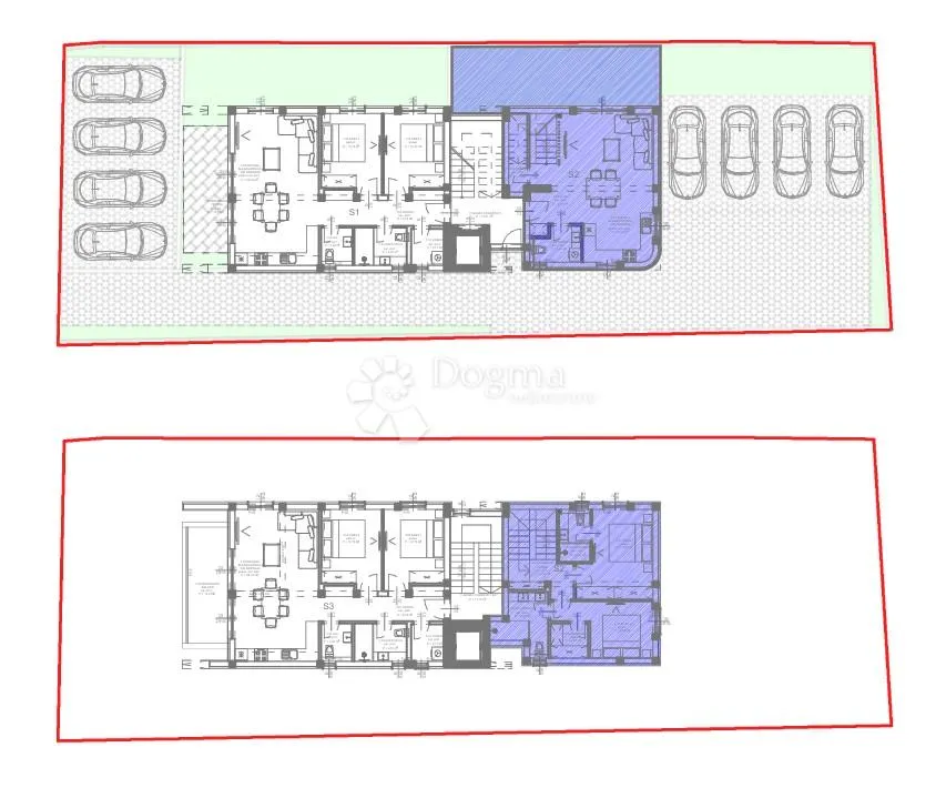 kožino - s2 dvoetažni stan s vrtom, 180m od mora - slika 19