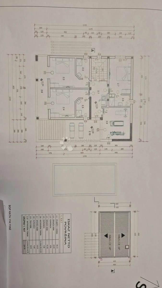 građevinsko zemljište sa građevinskom dozvolom za gradnju obiteljske kuće s pomoćnom građevinom i bazenom - slika 6