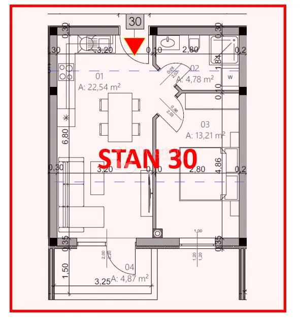 monvidal stan 30 - 1s+db, 3. kat - slika 4