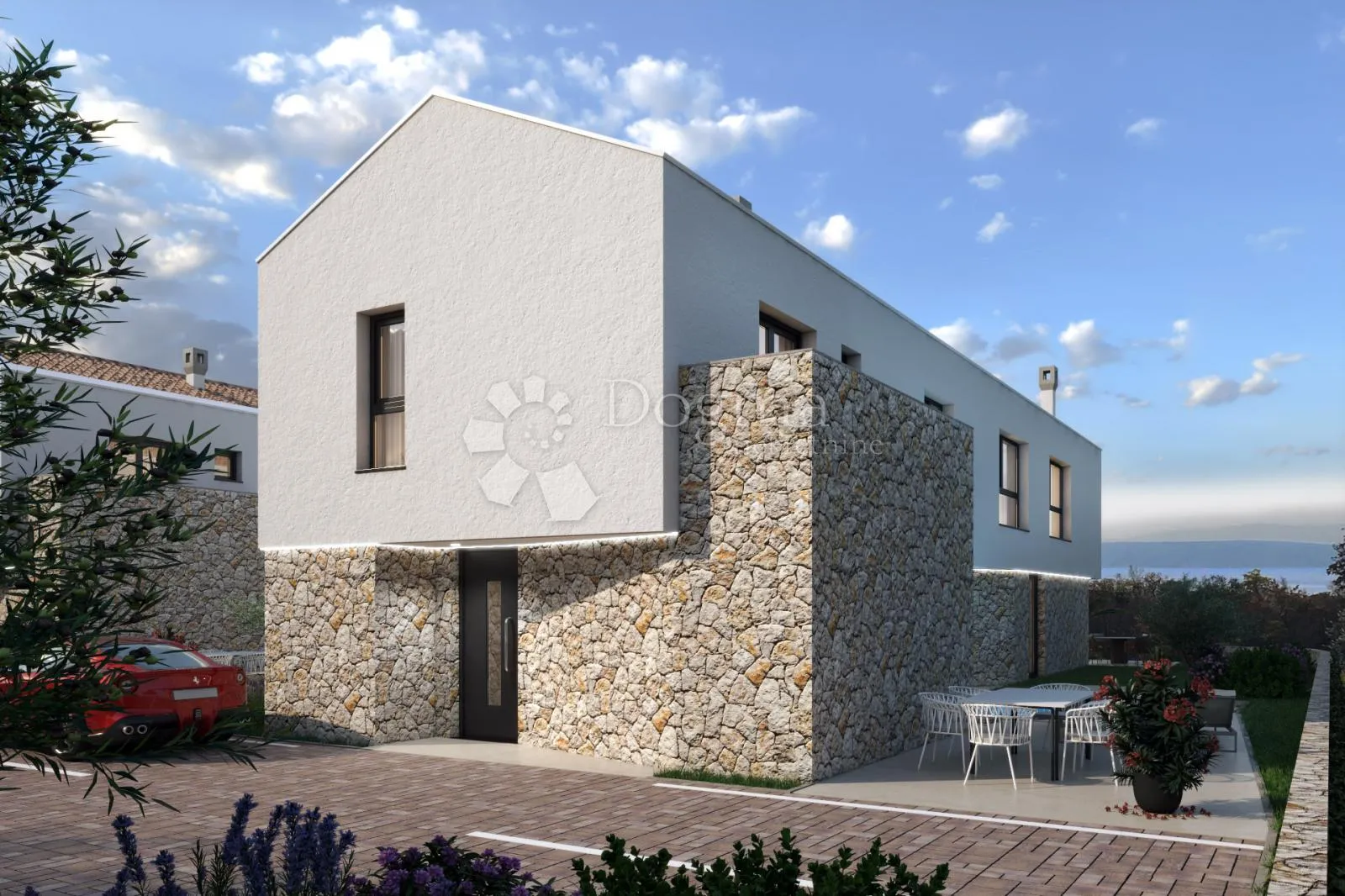 Dvojna Kuća S Bazenom I Otvorenim Pogledom Na More - Malinska, Malinska-Dubašnica