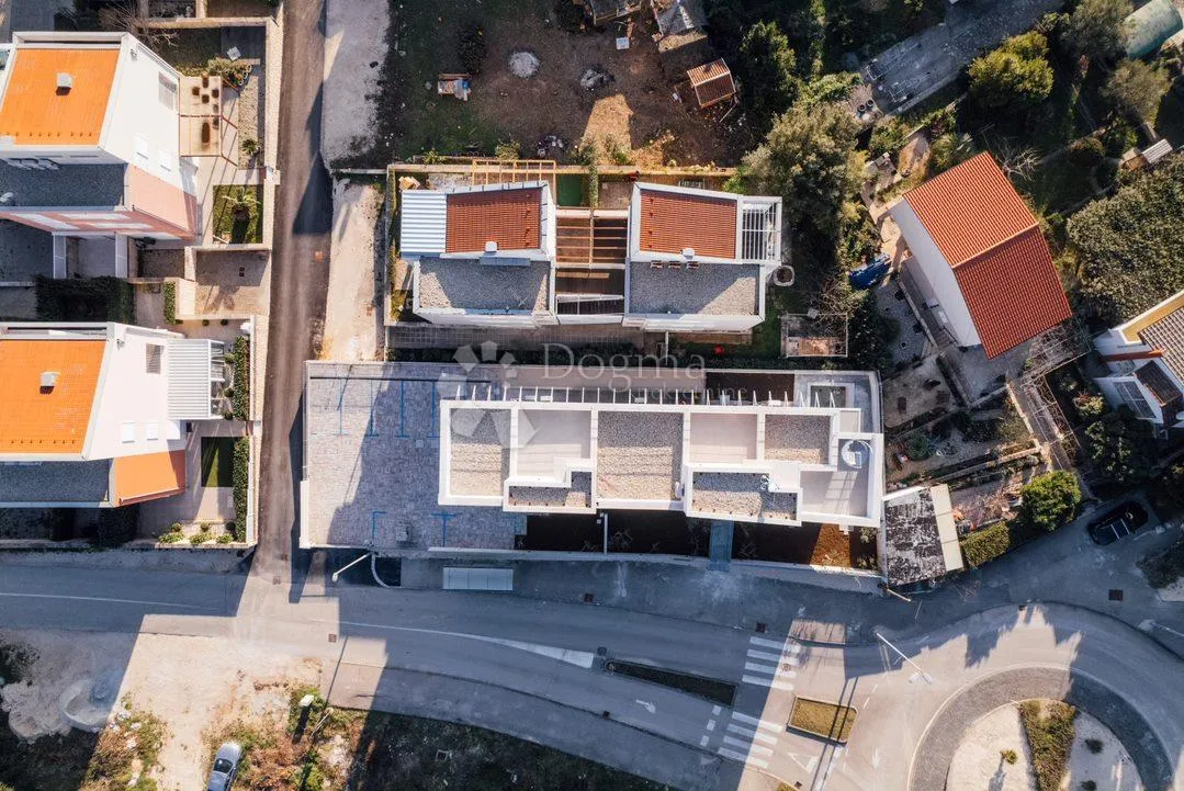 petrčane - zgrada u novogradnji sa 4 stana, 80m od plaže, pogled na more - slika 5