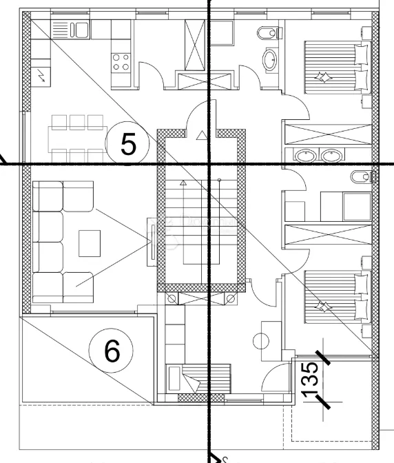 penthouse valmade, 2. kat, 96 m2 (zgr d, stan a4) - slika 2