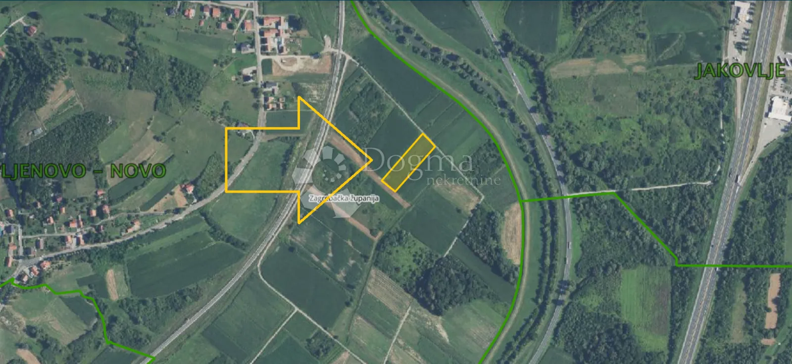 zemljište 4.186m² u kupljenovom nadomak glavne ceste prema luki - slika 4