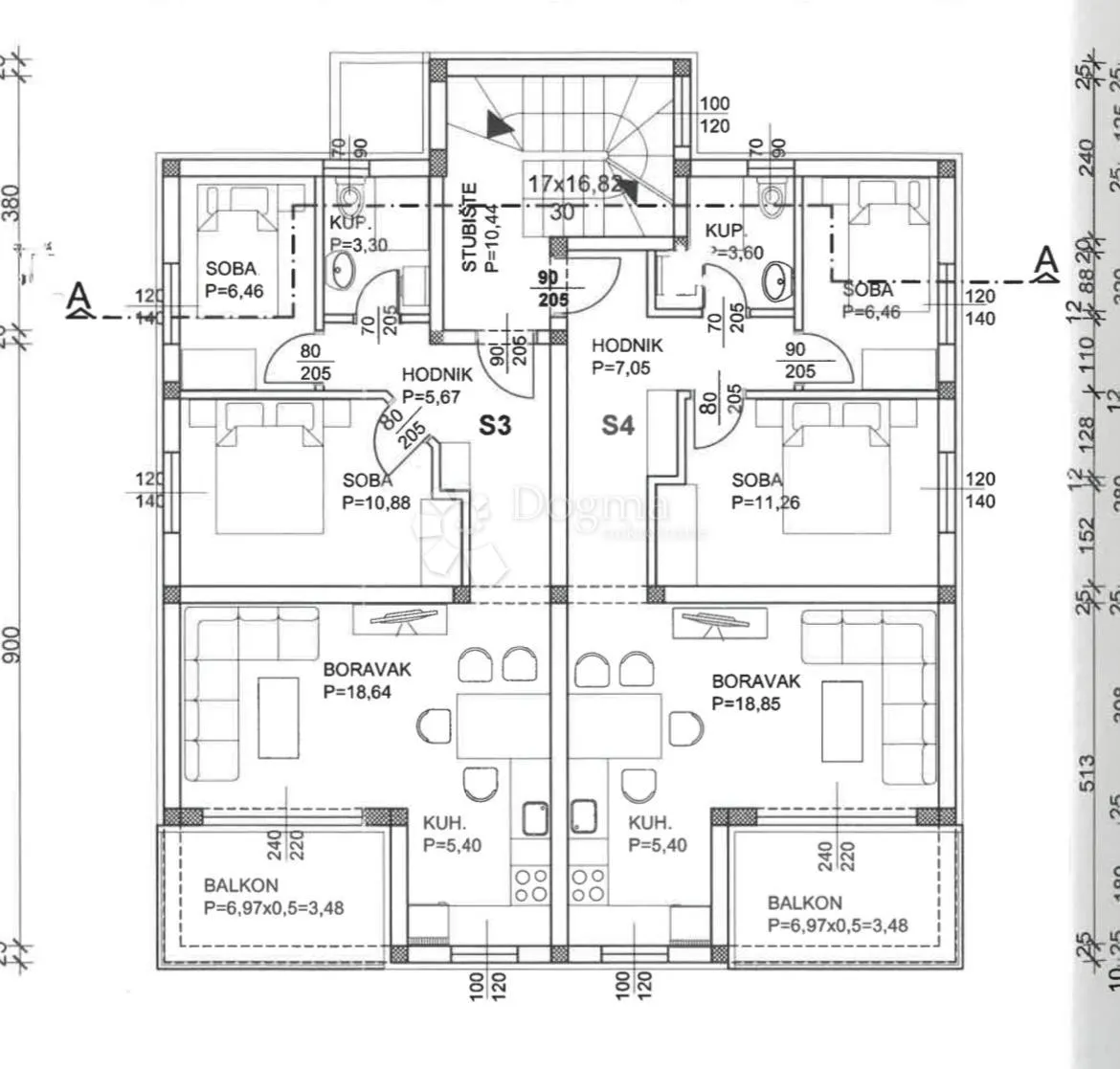 stan 53,73m2 novogradnja, povile, novi vinodolski - slika 15