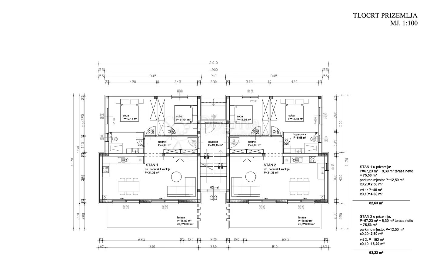 stan s vrtom od 46 m² – 200m od mora, sukošan s1 - slika 10