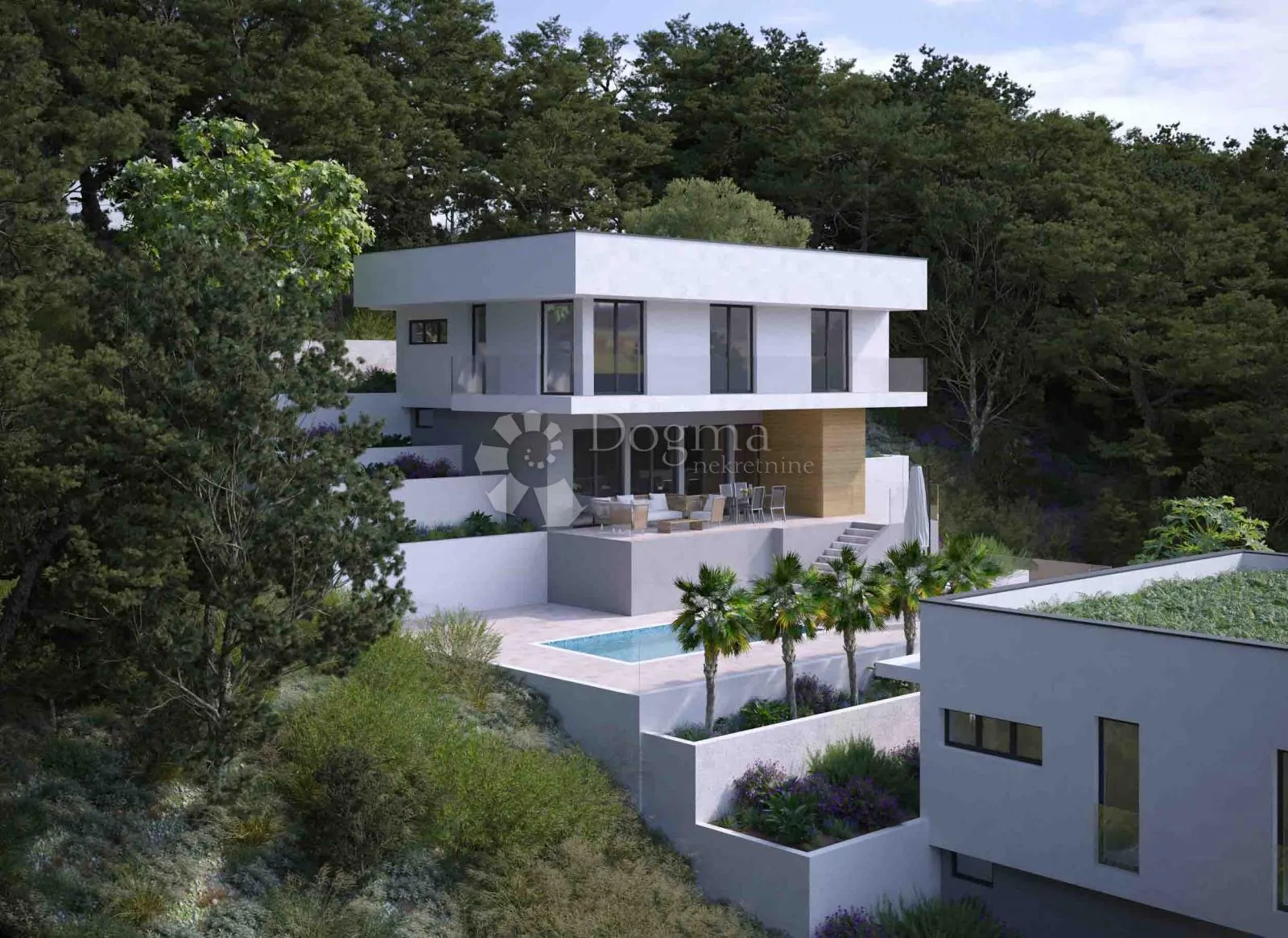 građevinsko zemljište s projektom vile i bazenom – novigrad - slika 4