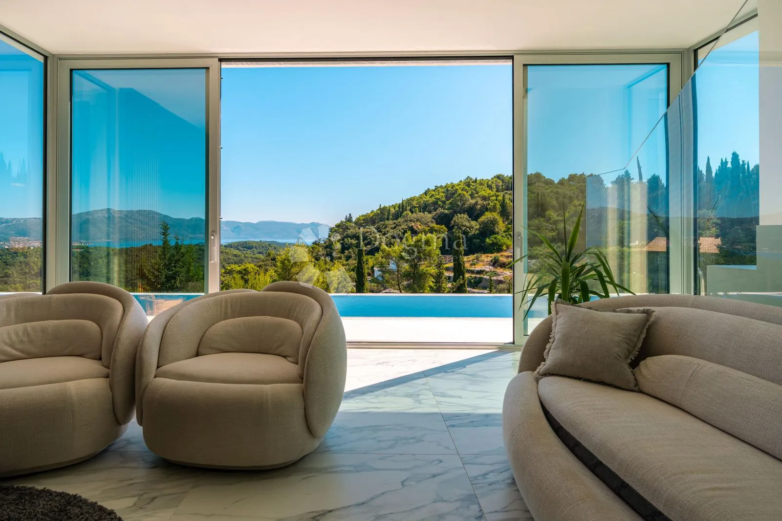 korčula, žrnovo – vila 2, infinity bazen panorama - slika 5