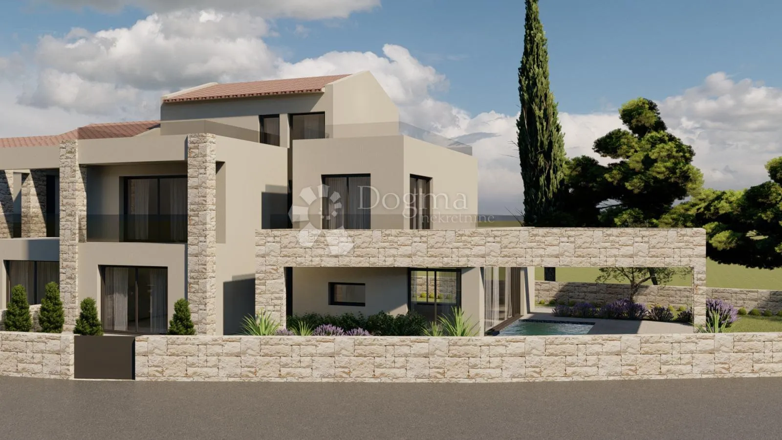 građevinsko zemljište s pravomoćnom dozvolom i projektom luksuzne kuće s bazenom - slika 5
