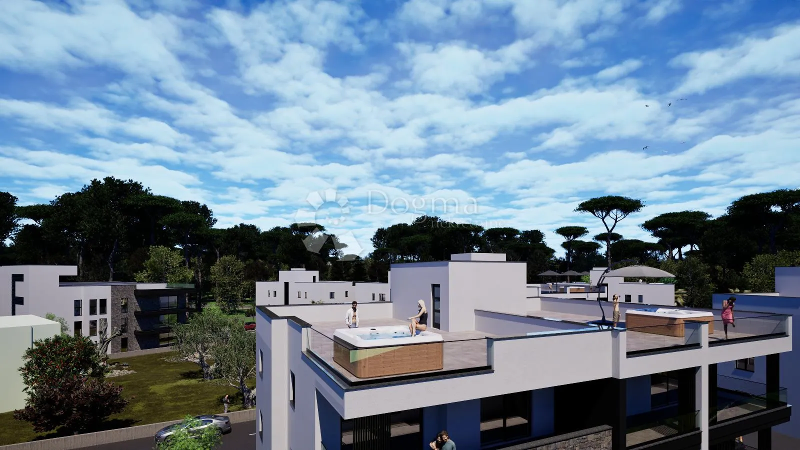 crvene kuće s8 : penthouse 3s+db, krovna terasa - slika 7