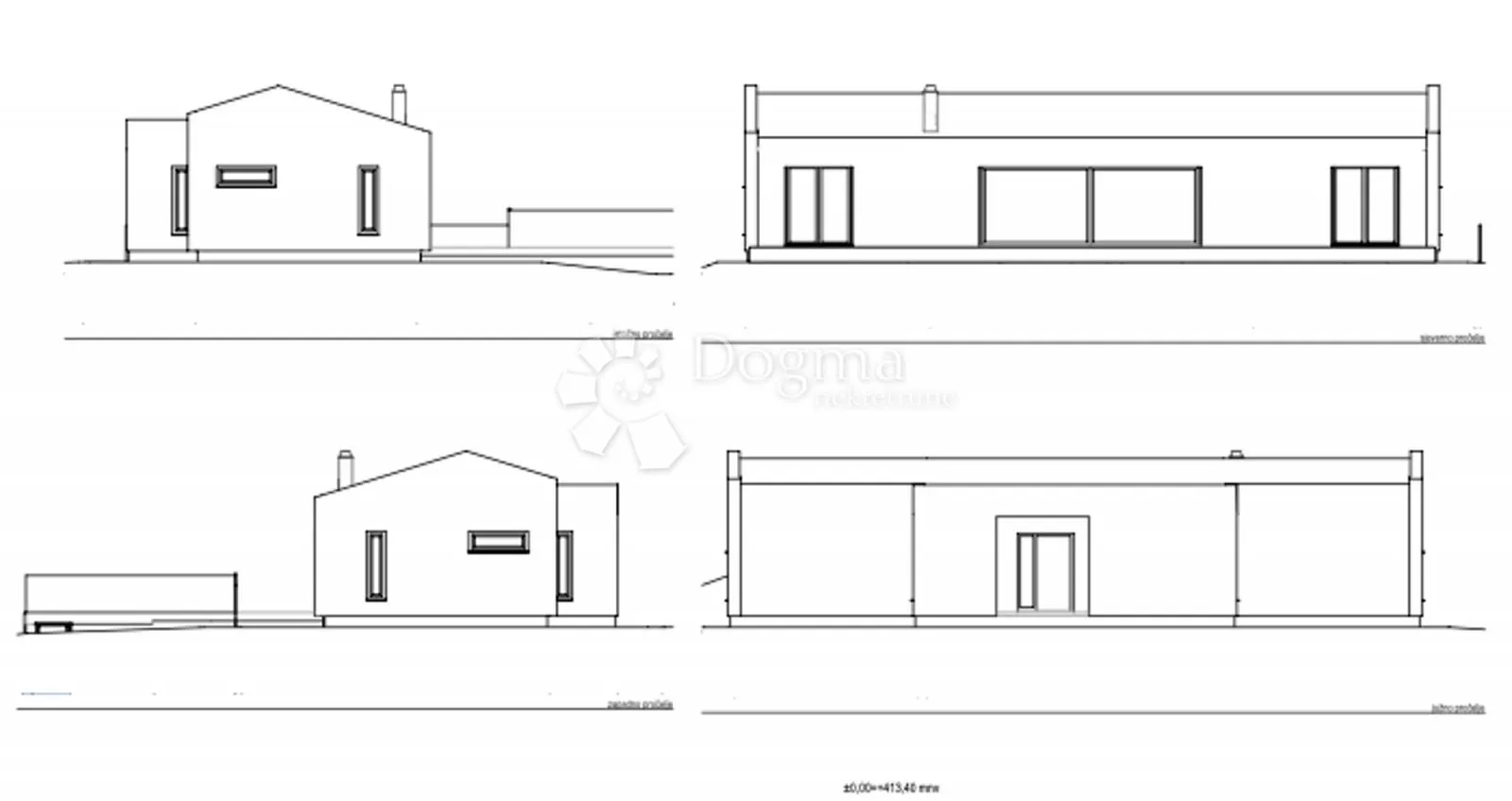 građevinsko zemljište s projektom i građevinskom dozvolom - žminj - slika 5