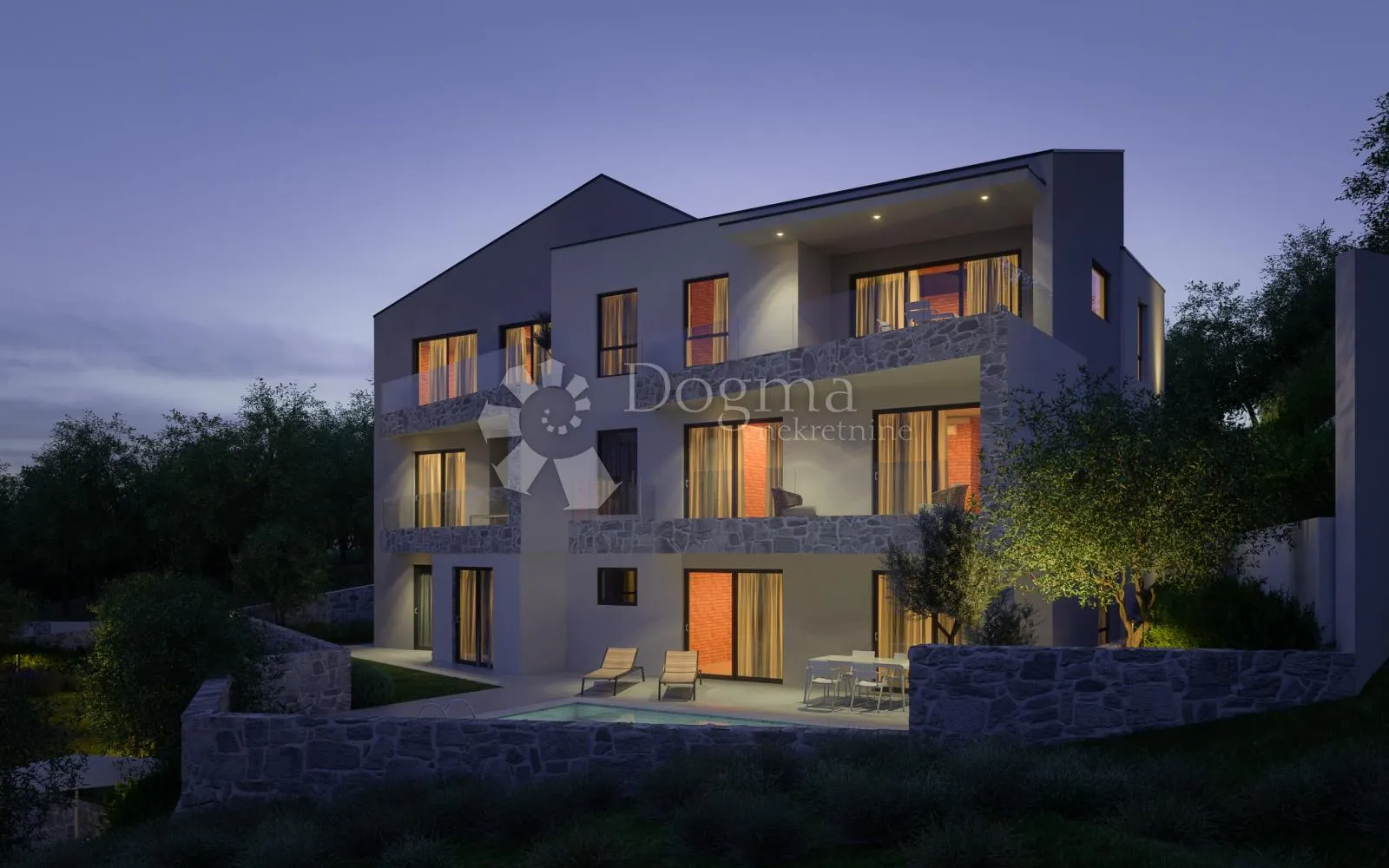 vrbnik, apartman sa bazenom 50 m od mora - slika 15