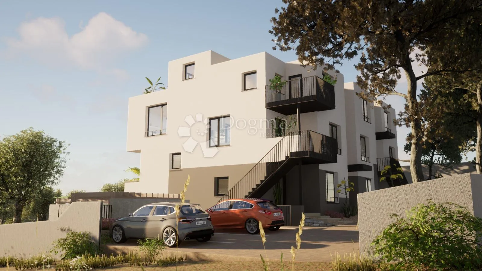 vodice - s5 dvoetažni penthouse na 1. i 2. katu s vrtom i krovnom terasom, 159,01 m2 netto - slika 9