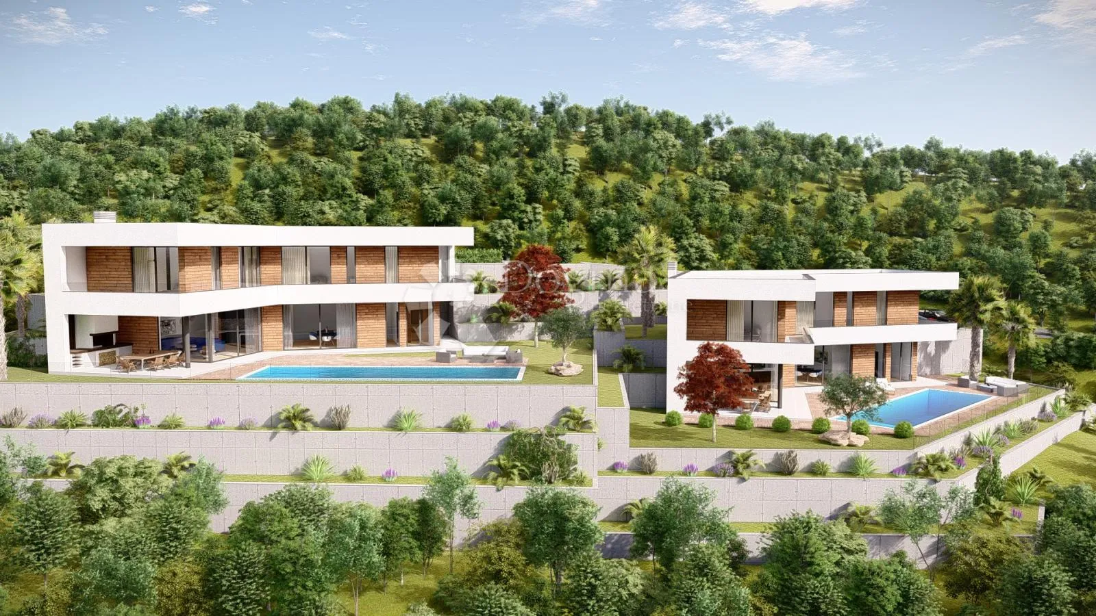 mošćenička draga zemljište sa dozvolom za vilu - slika 7