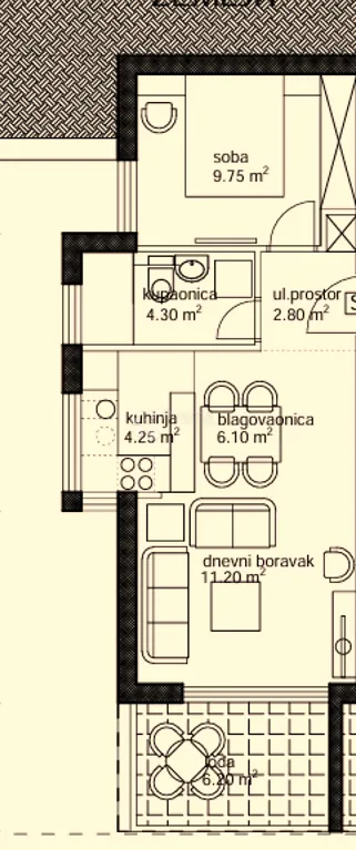 jednosoban stan makarska zf sm2 - slika 2