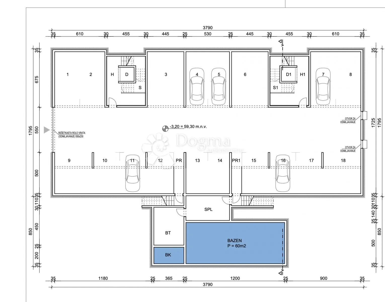 primošten, luksuzan četverosobni penthouse a10, 236,92 m2 - slika 25