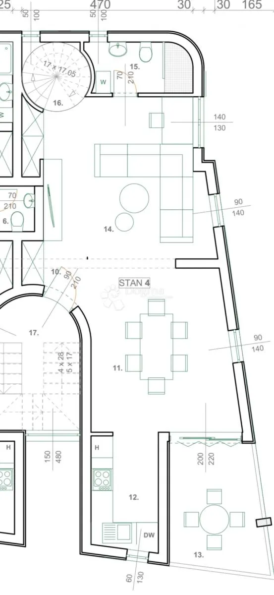 kožino - penthouse 10 m od mora (zgrada b) - slika 21