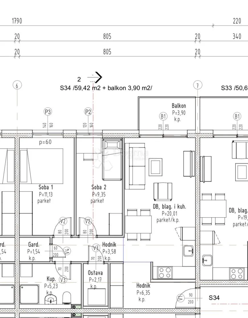s34-novogradnja - gradići - od 3.000€ po m2 - vl.gor - slika 2