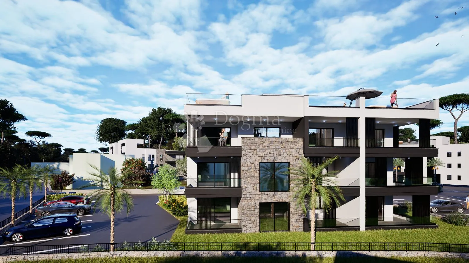 crvene kuće s8 : penthouse 3s+db, krovna terasa - slika 1