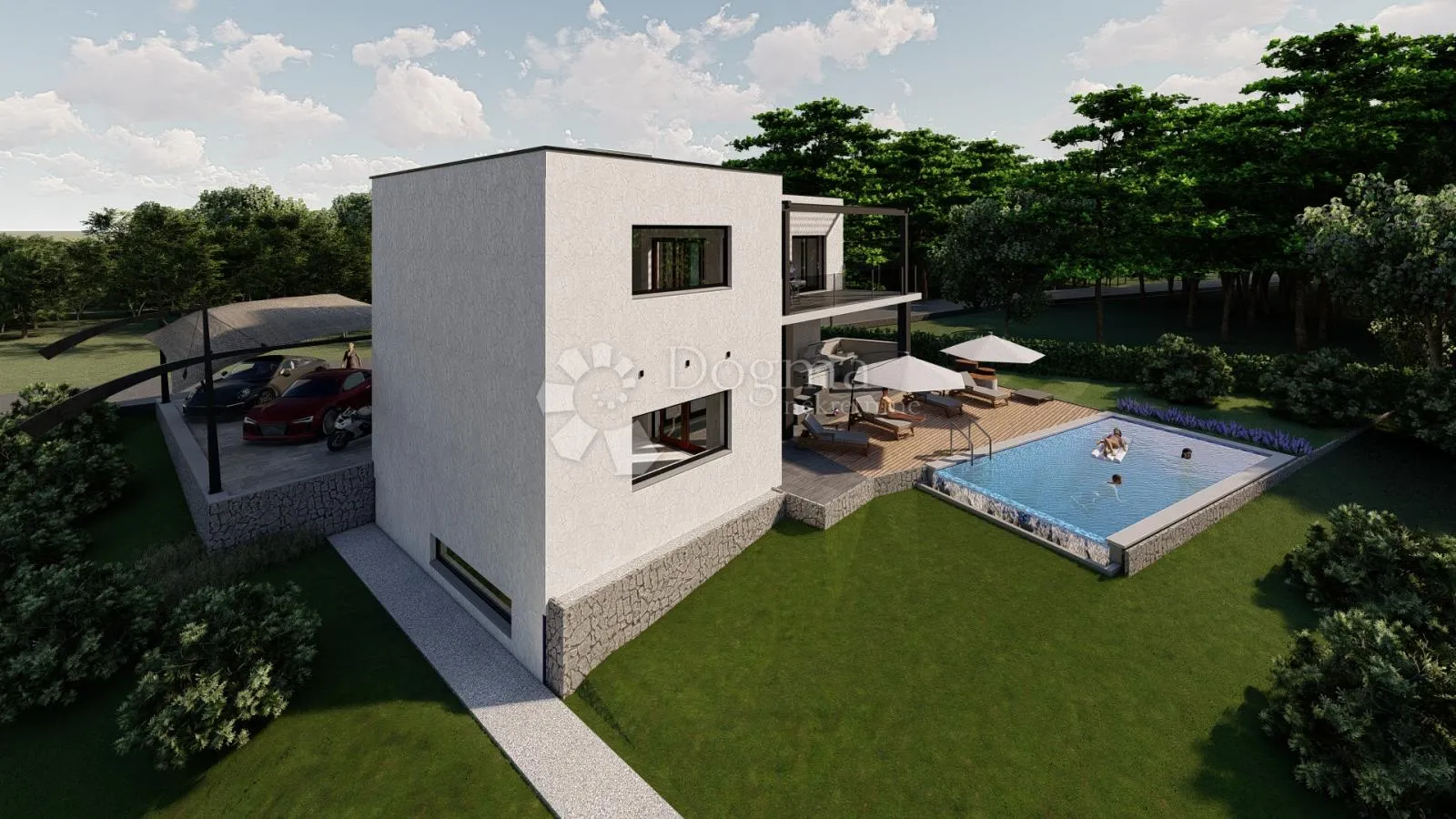 luksuzna villa sa privatnom čarobnom šumom -svetvinčenat - slika 30
