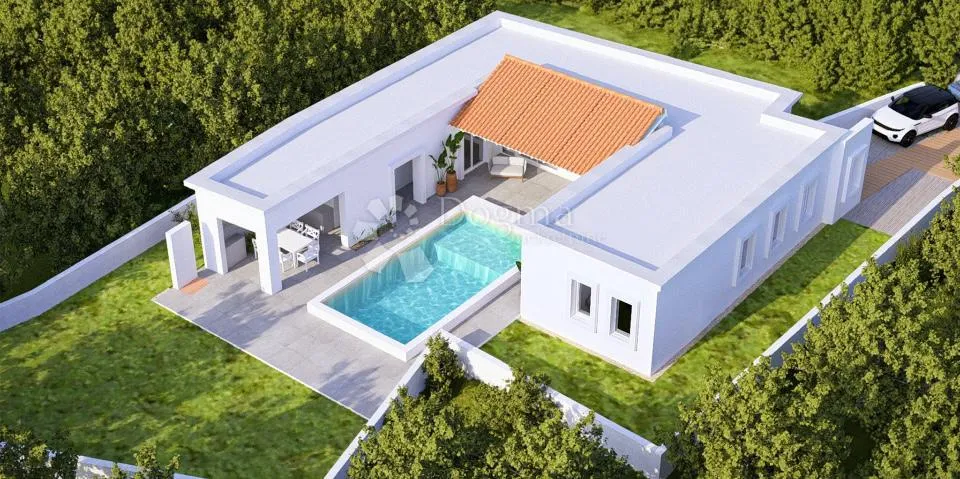 ninski stanovi - luksuzna mediteranska vila s bazenom - slika 1