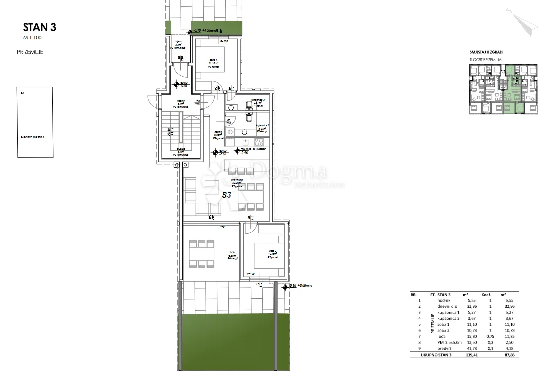 novogradnja privlaka s3 - prizemlje, 120m od mora - slika 10