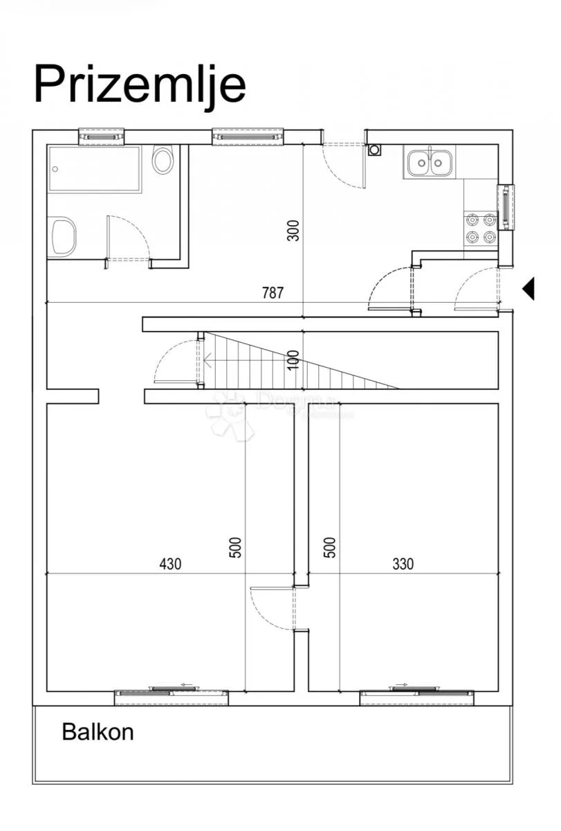 stan u kući za kompletnu renovaciju - slika 6