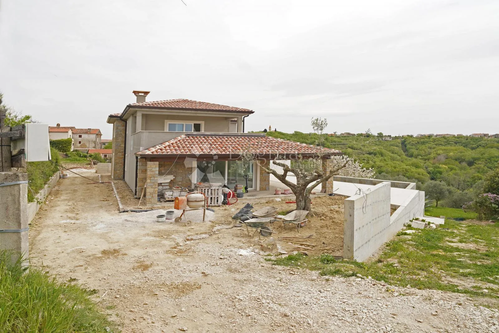 istarska vila s panoramskim otvorenim pogledom prema moru - slika 21